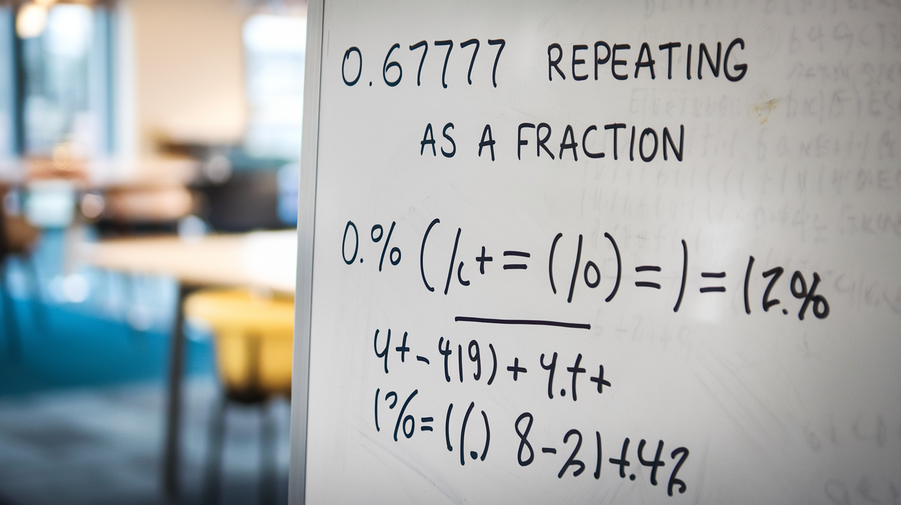 0.67777 Repeating as a Fraction