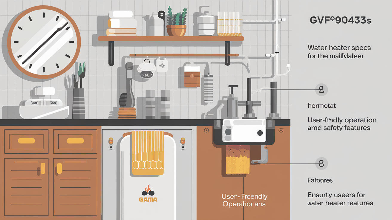 GVF90433S Gama Hot Water Heater Specs